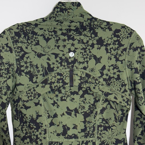 Lululemon Define Jacket Efflorescent Barracks Green Black Size 4 Luon W4AQCS - Picture 12 of 16